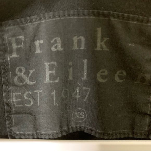 Frank & Eileen Womens black deep v neck long sleeve tee XS - Picture 4 of 6